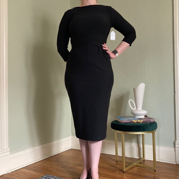 Tatyana Dresses & Skirts - Bettie Page by Tatyana black retro wiggle dress
